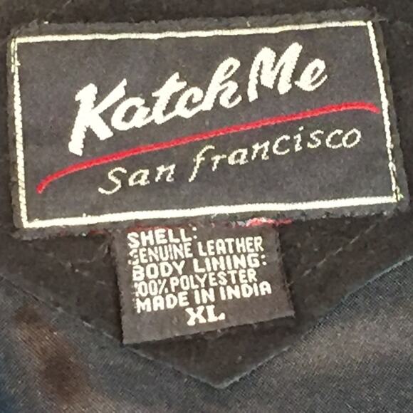 Katch Me Vintage NWT Western Brown Leather Cowboy Rancher Vest Retro XL N - Picture 4 of 8